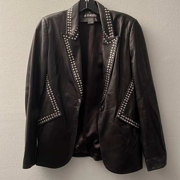 In Transit Womens Authentic Leather Blazer - Picture 1 of 5
